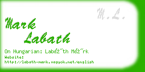 mark labath business card